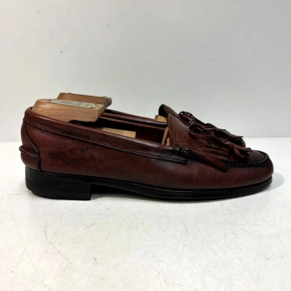 NEW HEELS Rancourt & Co. x Polo Ralph Lauren Tassel Loafer Bench Made USA 8 D